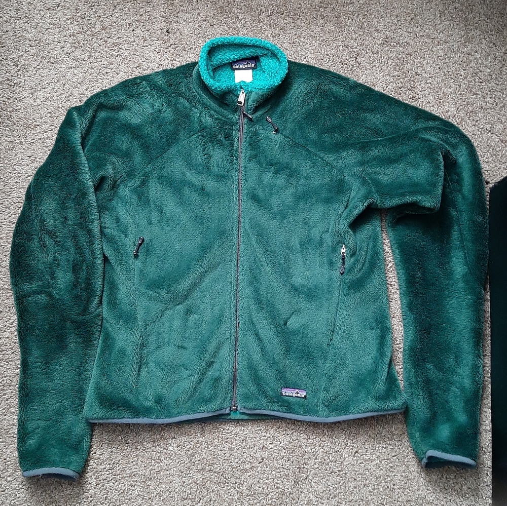 PATAGONIA R4 FULL ZIP GREEN FLEECE JACKET COAT